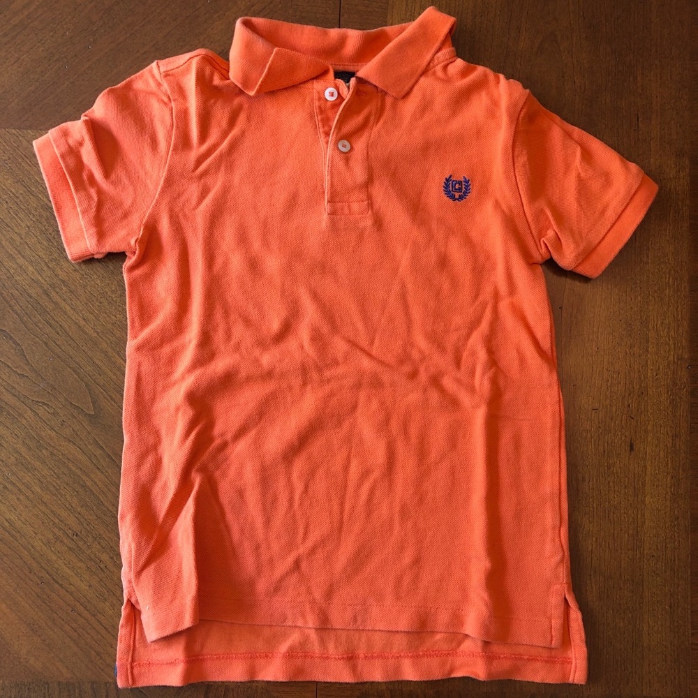 Boys Orange Short Sleeve Shirt